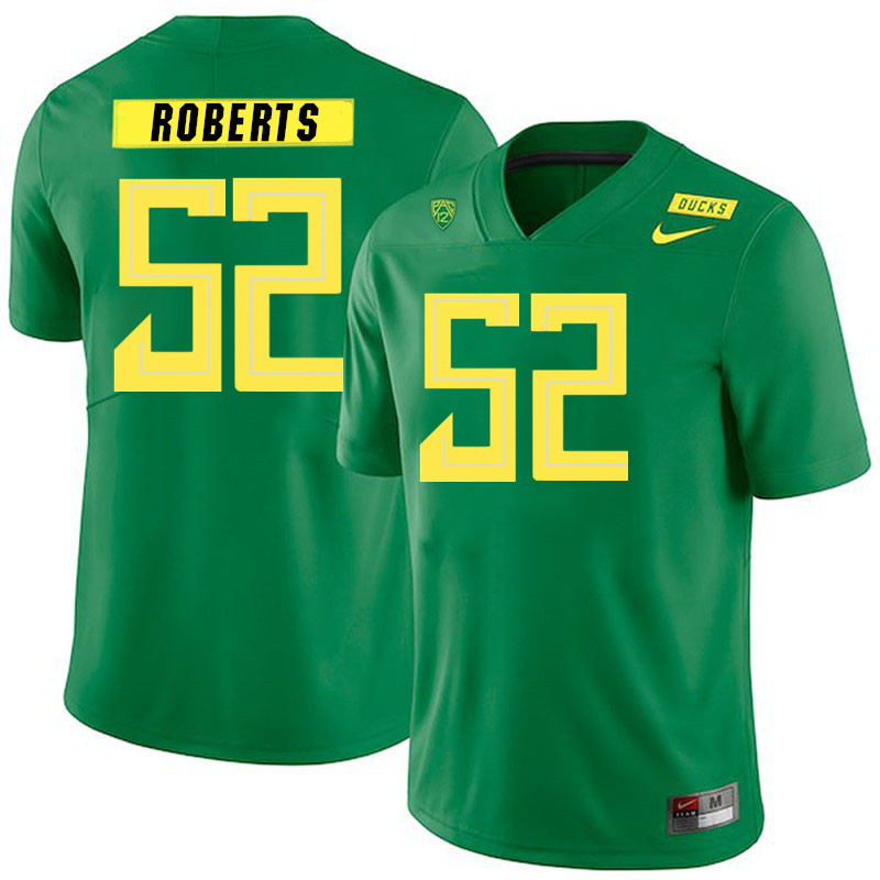 Men #52 Ben Roberts Oregon Ducks College Football Jerseys Stitched Sale-Green
